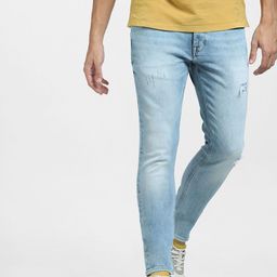 Jack & Jones Men Low-Rise Mildly Distressed Heavy Fade Stretchable Cotton Jeans-picture-42