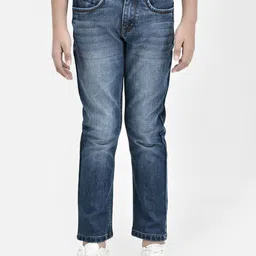 Crimsoune Club Boys Slim Fit Clean Look Light Fade Stretchable Jeans-image-79