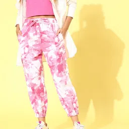 Popnetic Women Pretty Pink Tie & Dye 2.0 Trousers-image-70