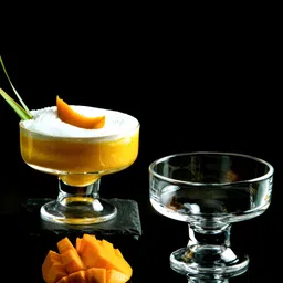 Aura Transparent 6 Pieces Printed Glass Glossy Cups 200 ml image 1