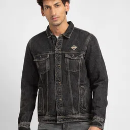 SPYKAR Solid Pure Cotton Denim Jacket-picture-39