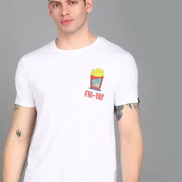 Urbano Fashion Men Slim Fit Cotton T-shirt-picture-40