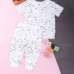 GJ baby Boys Printed Pure Cotton T-shirt with Pyjamas-picture-49