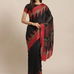 Saree mall Black Printed Saree-picture-34