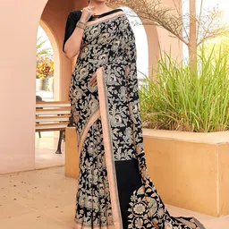 Saree mall Ethnic Motifs Printed Art Silk Bagru Sarees-picture-36