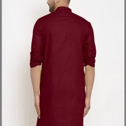 KRUDHA Men Thread Work Kurta image 3