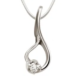 Surat Diamond Jewellery Diamond & Sterling Silver Pendant-picture-16