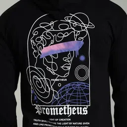 LEWEL Printed Hooded Pullover Sweatshirts image 4