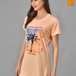 Christy World Women Graphic Printed Extended Sleeves T-shirt-picture-2