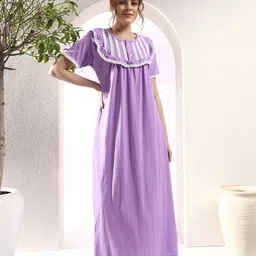 SEPHANI Pure Cotton Maxi Nightdress image 5