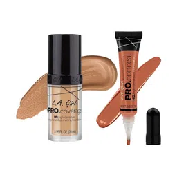 L.A. Girl Set Of 2 Pro Coverage & Conceal Foundation 28 ml & Concealer 8 g - Combo15-picture-31