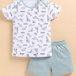 Toonyport Boys Graphic Printed Pure Cotton T-shirt With Shorts image 4
