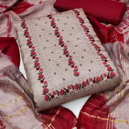 DIVASTRI Embroidered Unstitched Dress Material-picture-38