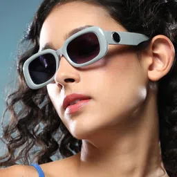 HAUTE SAUCE by Campus Sutra Women Rectangle Sunglasses with Polarised Lens image 3