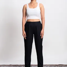 Me Craft Women Relaxed High-Rise Regular Trousers-image-49