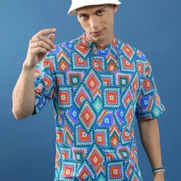 HIGHLANDER Men Graphic Printed Round Neck Slim Fit T-shirt-picture-37