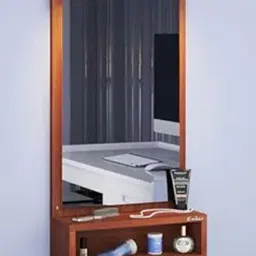 Furniwud Brown Rectangular Dressing Wall Mirror-picture-32