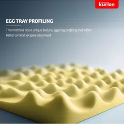Kurl on White & Beige Quilted Zero Partner Disturbance Single Size Mattress image 3