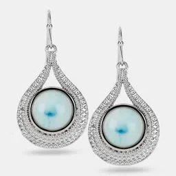 Forever Glam by Pantaloons Teardrop Shaped Drop Earrings image 4