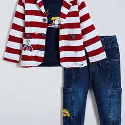 Hopscotch Boys Striped T-shirt with Trousers-picture-18
