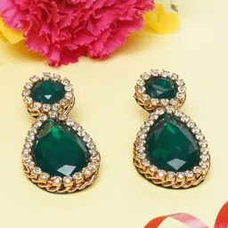 KPOP Teardrop Shaped Drop Earrings image 1