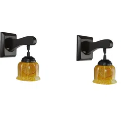 SOMIL Yellow Glass Cylinder Printed Wall Lamps-picture-28