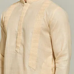 Arihant Rai Sinha Mandarin Collar Linen Kurta with Trouser image 4