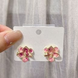 VAGHBHATT Gold Plated Enamelled Floral Studs-picture-29