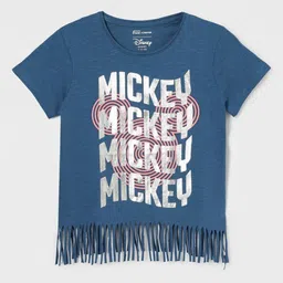 Fame Forever by Lifestyle Girls Typography Printed Applique T-shirt-picture-55