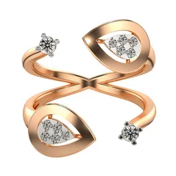 VALANOVA Rose Gold Plated Sterling Silver 0.11Ct Lab Grown Diamond Ring-picture-19