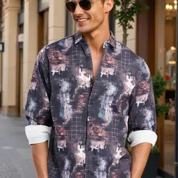 Bene Kleed Men Abstract Printed Regular Fit Casual Shirt-picture-24