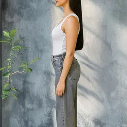 Kotty Women Regular Fit High-Rise Light Fade Stretchable Jeans image 4