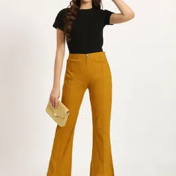 besolid Women Tailored Zip Trousers image 3