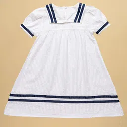 Purple United Kids Peter Pan Collar Fit & Flare Dress image 3