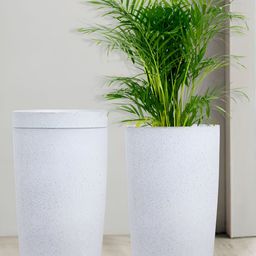RUBOXA 3-Pcs Marble Emerald White UV-ProtectedPlanters-picture-1