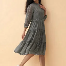 all about you Crepe A-Line Midi Dress image 4