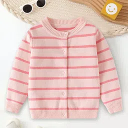 YK Girls Striped Cardigan-image-33