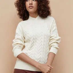 Colour Me by Melange Women Cable Knit Pullover-picture-31