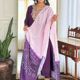 CaniBani Multi Chanderi Silk Kurta Sets image 4