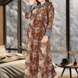 UDHATIKRAMAN Printed Maxi Nightdress image 5