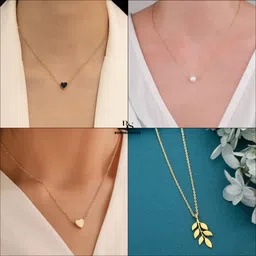 Boghra Sales Set Of 4 Gold-Plated Brass Pearls Chain-picture-38