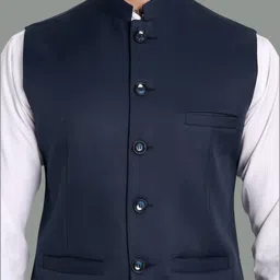 Moda Rapido Mandarin Collar Nehru Jacket image 3