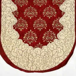 Furnishing Hut Maroon & Maroon Chenille Sofa Cover image 2