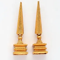 ZENEME Gold Plated Geometric Shaped Drop Earrings image 5