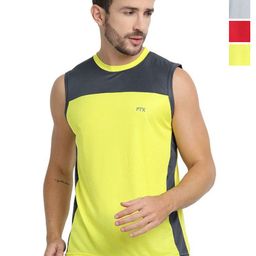 FTX Men Pack of 4 Dri-FIT Solid Round Neck T-shirts-picture-19