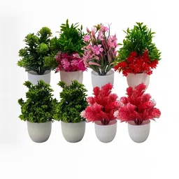 Dekorly Multi Plastic Artificial Flowers & Plants With Pot-picture-30