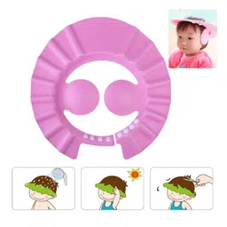 Kalra Magic Kids Set Of 3 Printed Cotton Waterproof Bib & Shower Cap image 3