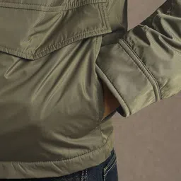 Louis Philippe Jeans Men Stand Collar Open Front Jacket image 3