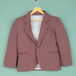 Ridokidz Boys Self-Design Single-Breasted Casual Blazer image 2