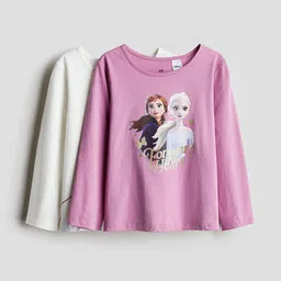 H&M 2-Pack Long-Sleeved Jersey Tops image 1